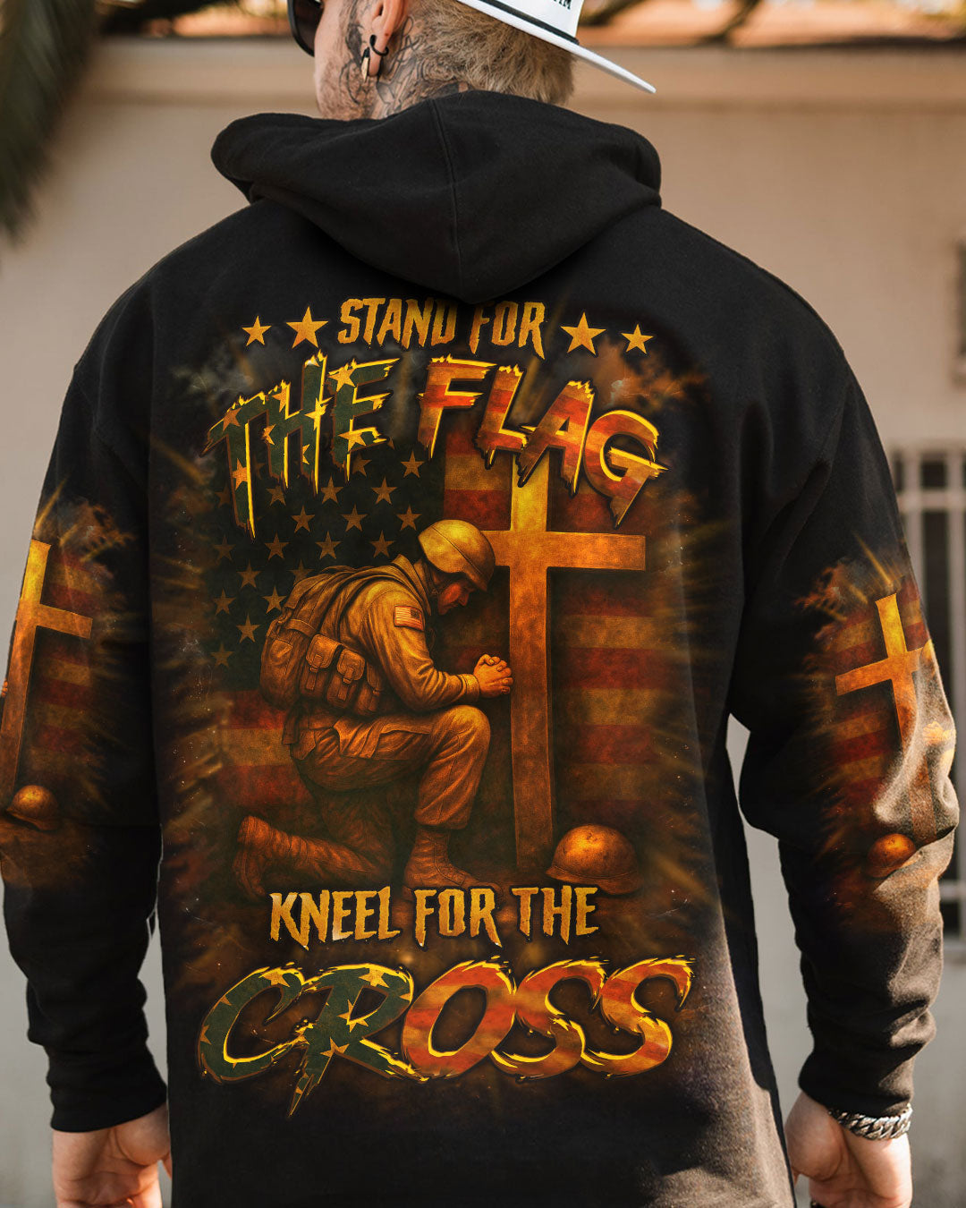 Stand For The Flag Kneel For The Cross Men's All Over Print Shirt - Yhhn0506254