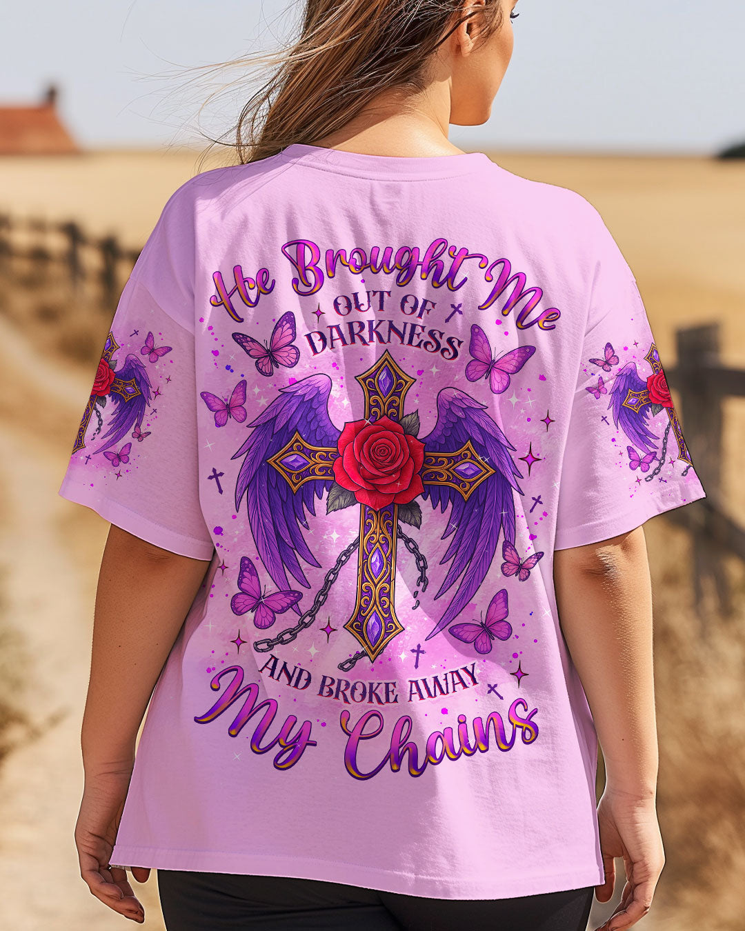 He Brought Me Out Of Darkness Women's All Over Print Shirt - Tlnz0705251