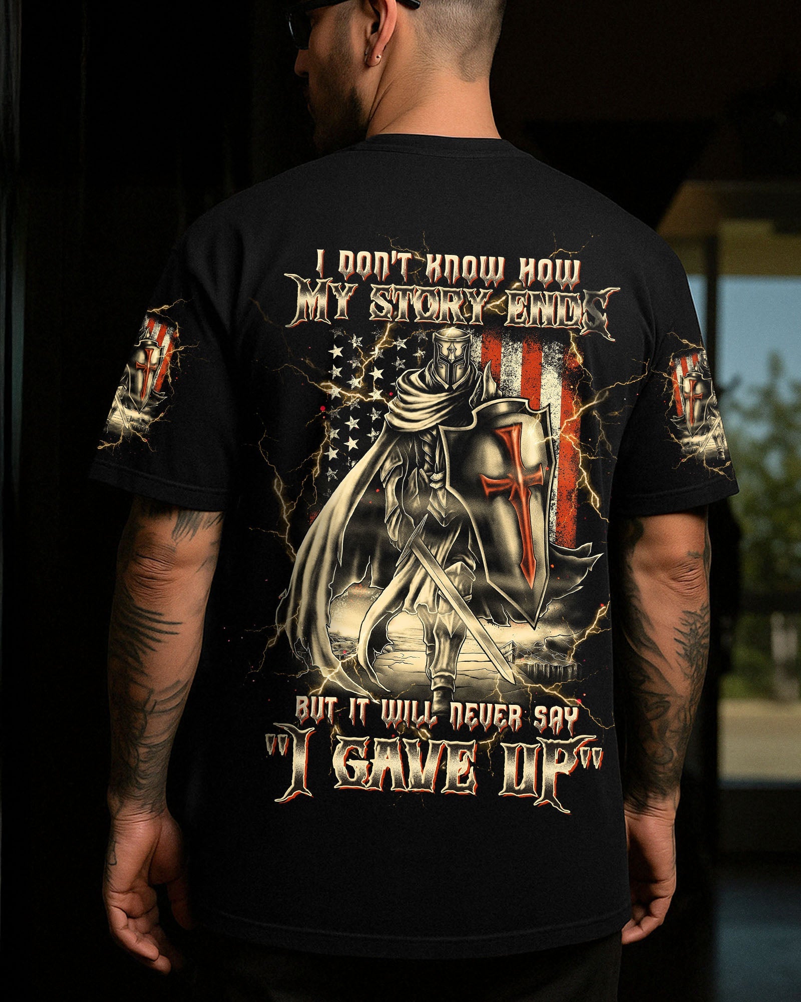 I Don't Know How My Story Ends Warrior Men's All Over Print Shirt   - Tltw1405254