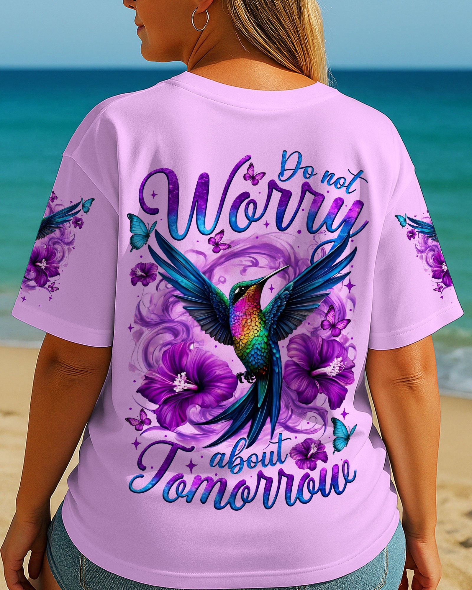 Don't Worry About Tomorrow Hummingbird Women's All Over Print Shirt - Tytm0605253