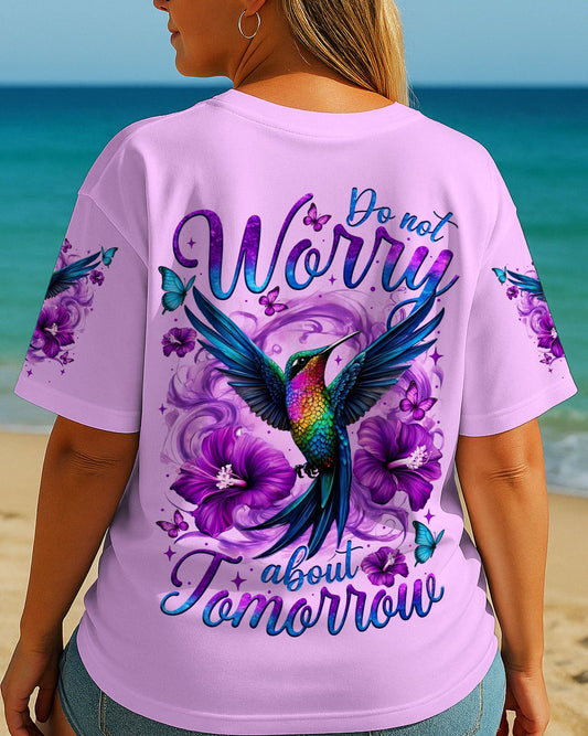 Don't Worry About Tomorrow Hummingbird Women's All Over Print Shirt - Tytm0605253
