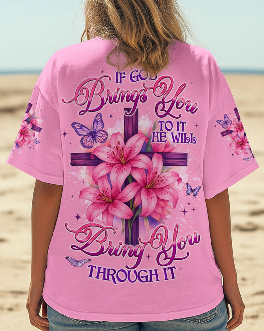 If God Brings You To It Women's All Over Print Shirt - Tyqy0406254