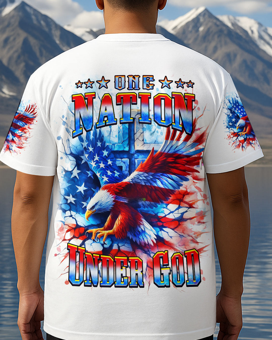 One Nation Under God Warrior Men's All Over Print Shirt - Yhhn1206253