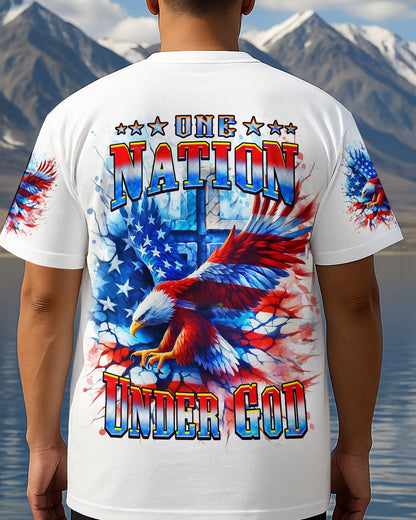 One Nation Under God Warrior Men's All Over Print Shirt - Yhhn1206253