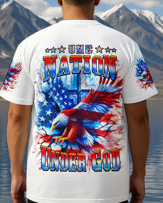 One Nation Under God Warrior Men's All Over Print Shirt - Yhhn1206253