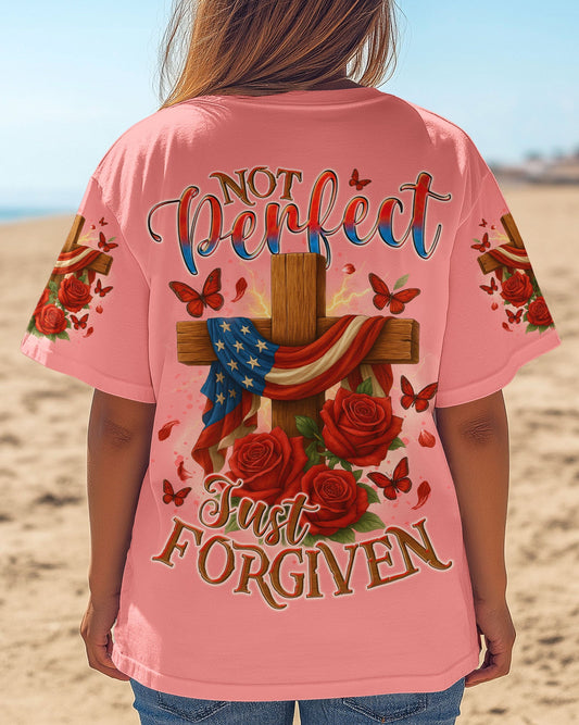 Not Perfect Just Forgiven Women's All Over Print Shirt - Tyqy2005251