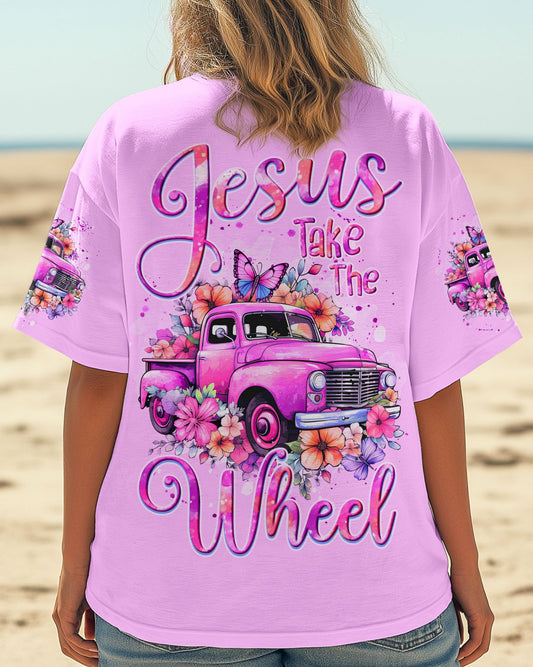Jesus Take The Wheel Women's All Over Print Shirt - Tyqy1006252