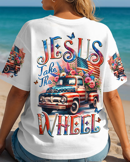 Jesus Take The Wheel Women's All Over Print Shirt - Tyqy1505252