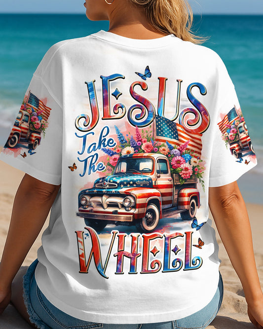 Jesus Take The Wheel Women's All Over Print Shirt - Tyqy1505252