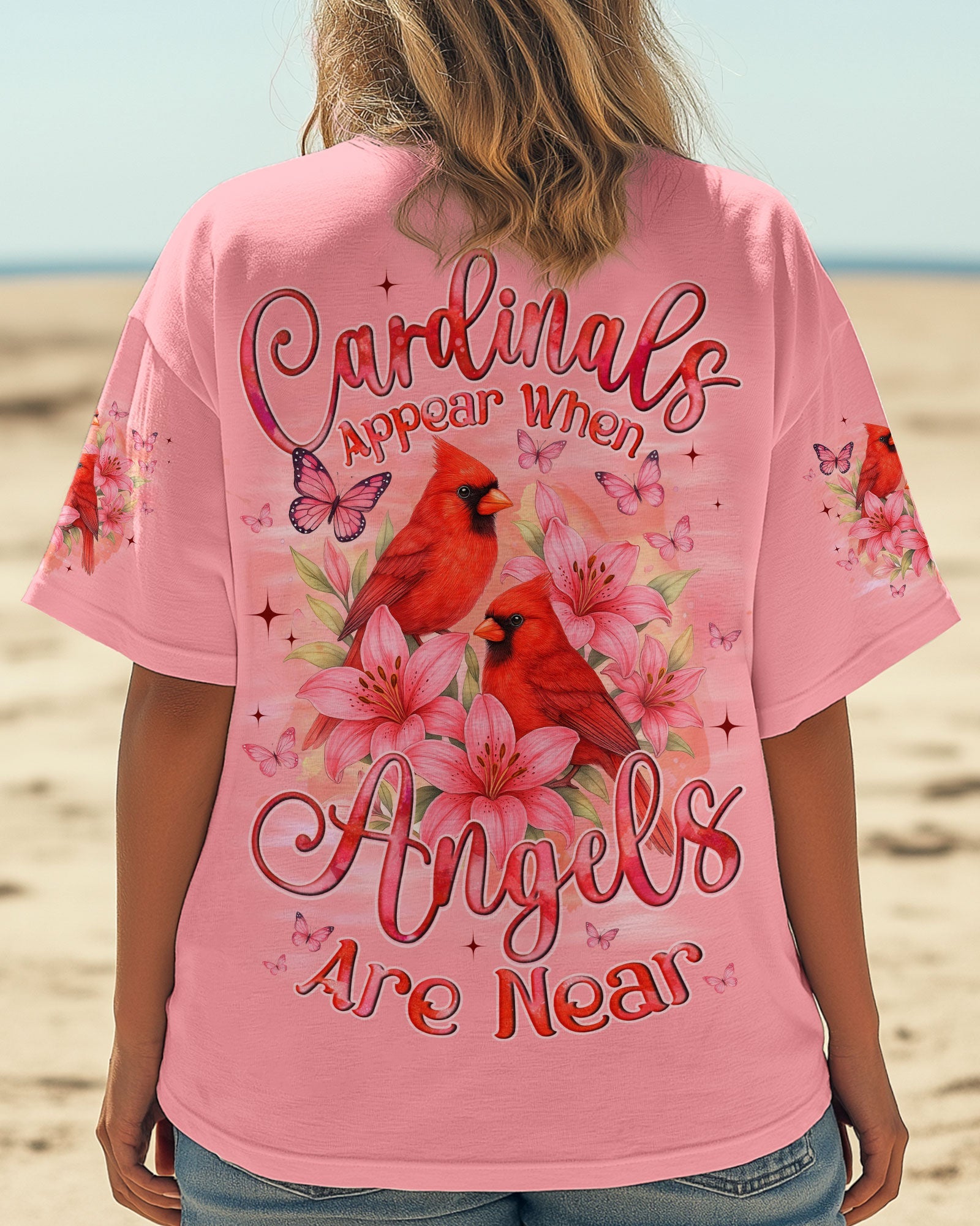 Cardinals Appear When Angels Are Near Women's All Over Print Shirt - Tyqy0906251