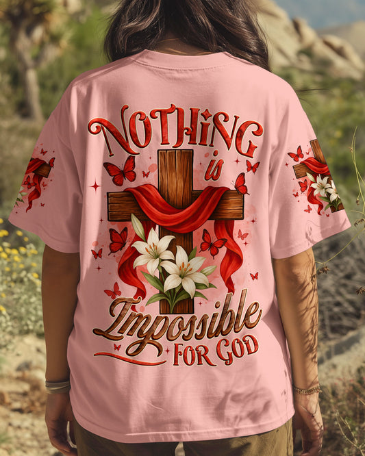 Nothing Is Impossible For God Women's All Over Print Shirt - Tyqy1206252