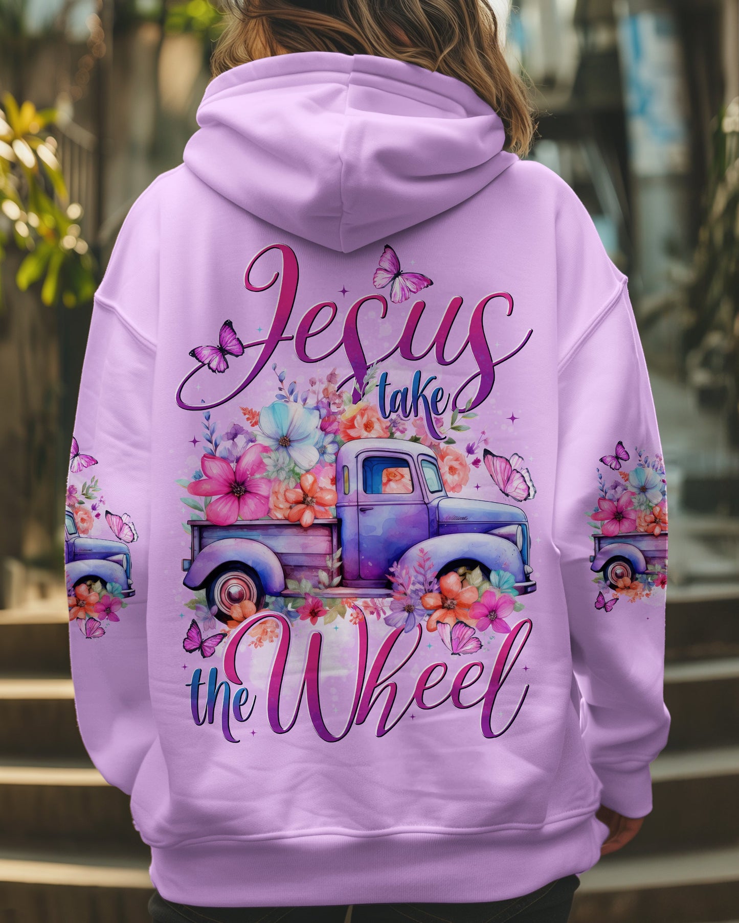 Jesus Take The Wheel Women's All Over Print Shirt - Tytd1706251