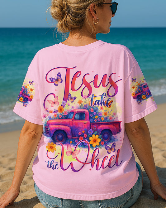 Jesus Take The Wheel Women's All Over Print Shirt - Tytd2005252