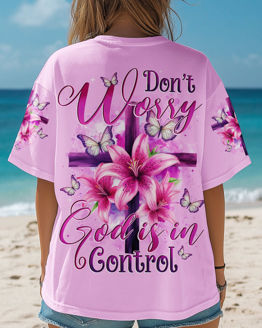 Don't Worry God Is In Control Women's All Over Print Shirt - Tytd1905251