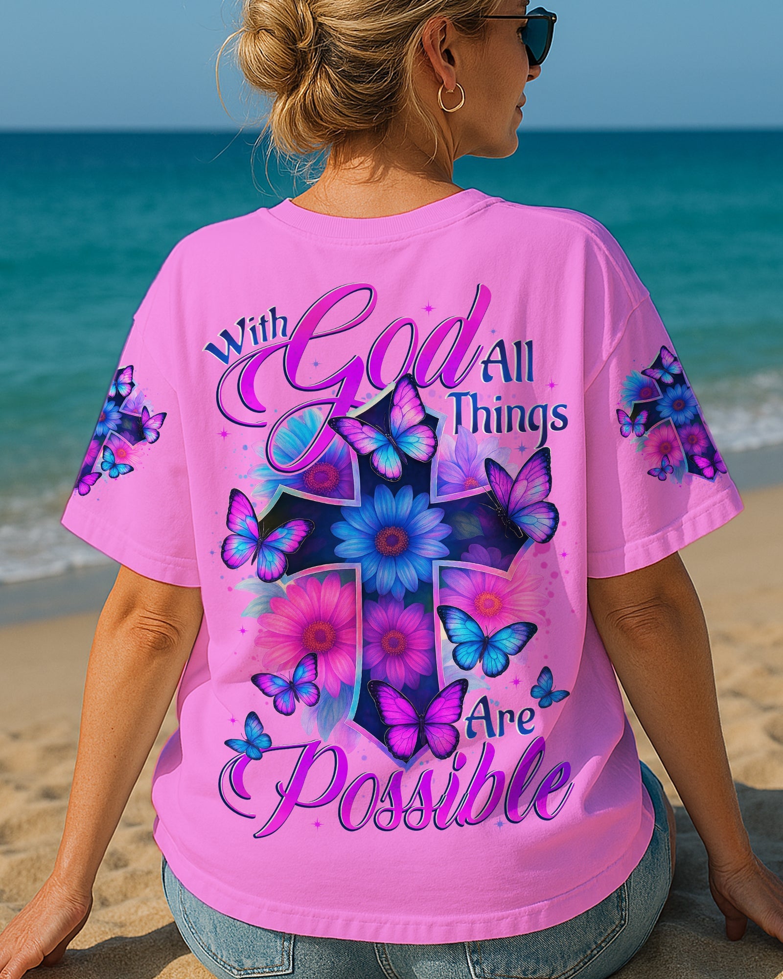 With God All Things Are Possible Women's All Over Print Shirt - Tytd2705251