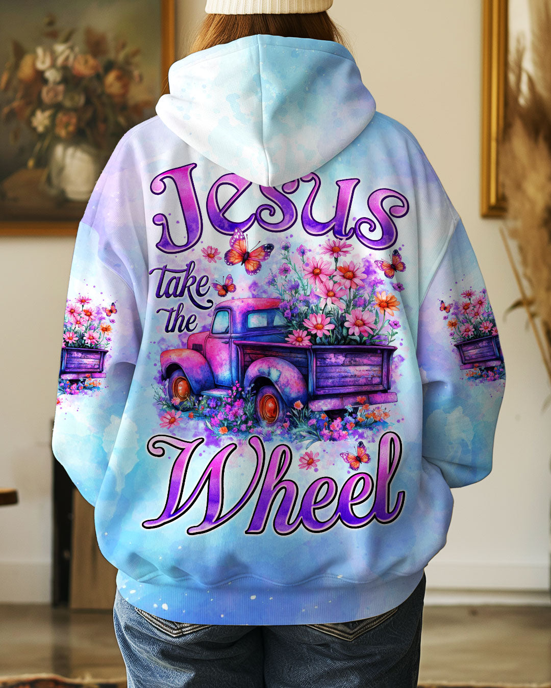 Jesus Take The Wheel Women's All Over Print Shirt - Tytm2306251