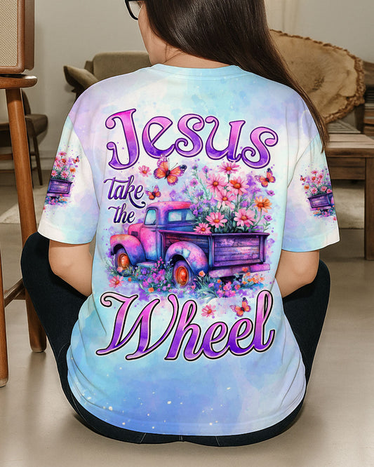 Jesus Take The Wheel Women's All Over Print Shirt - Tytm2306251