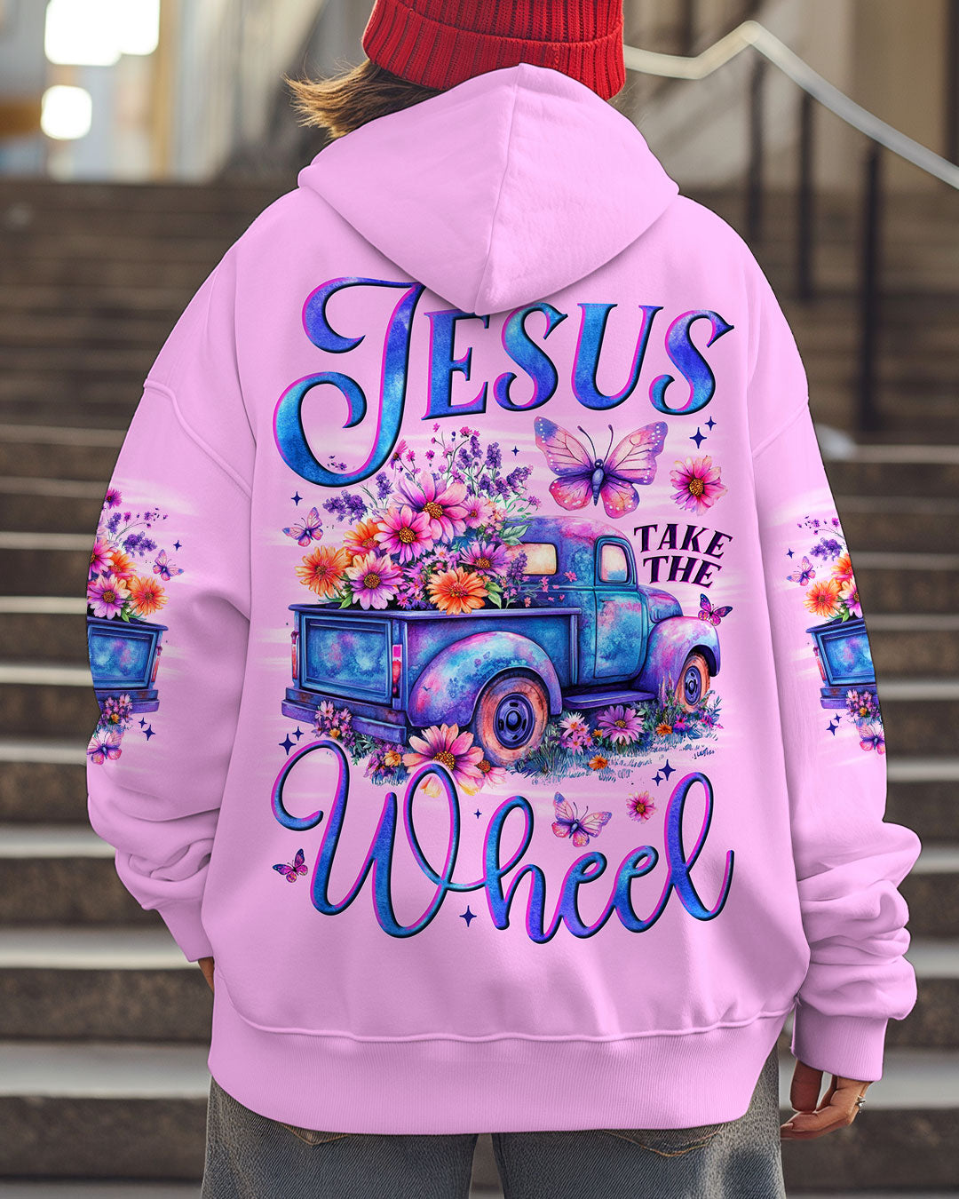 Jesus Take The Wheel Women's All Over Print Shirt - Tytm1706252