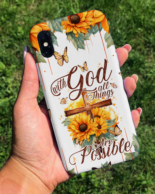 With God All Things Are Possible Phone Case - Tytd30062314