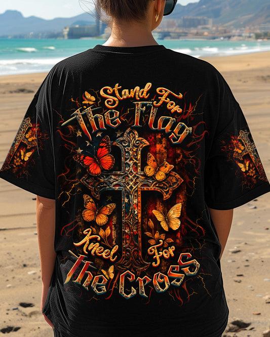 Stand For The Flag Kneel For The Cross Women's All Over Print Shirt - Yhdu1906254