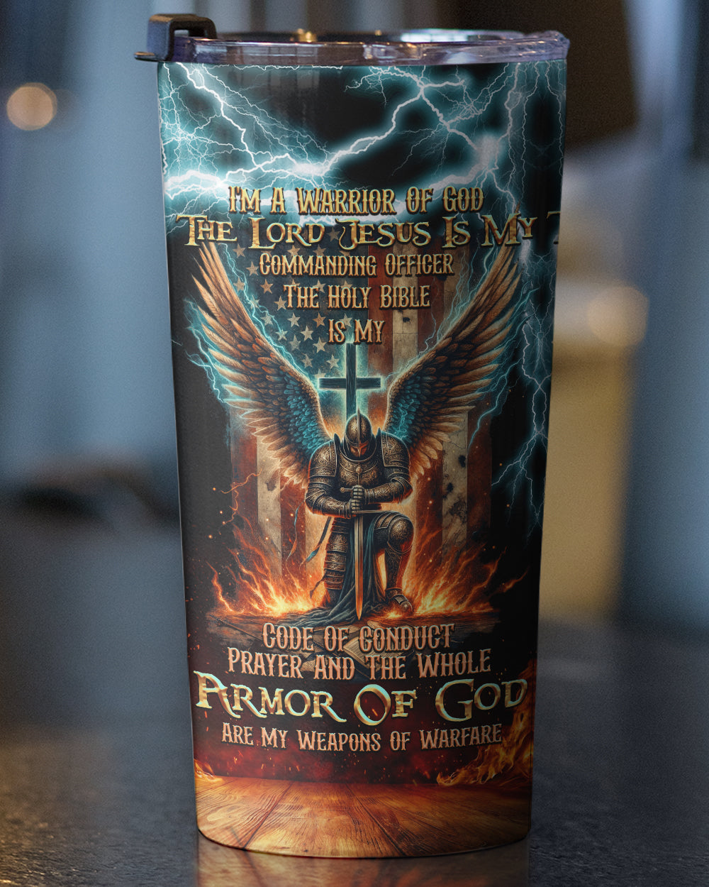 I'm A Warrior Of God Tumbler - Tytd041123