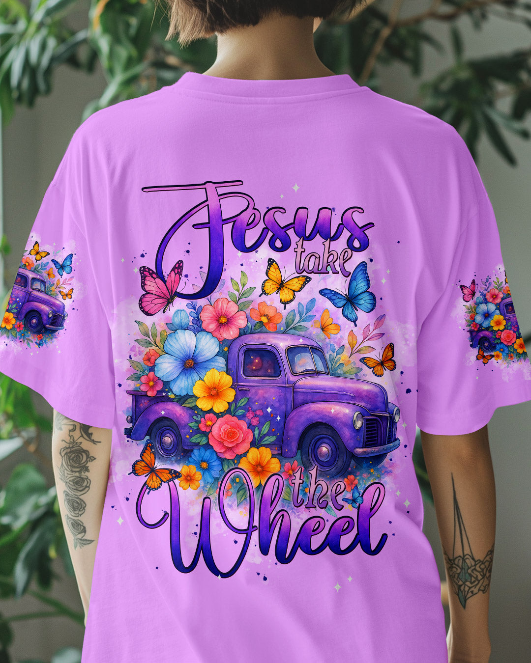 Jesus Take The Wheel Women's All Over Print Shirt - Typq1706254