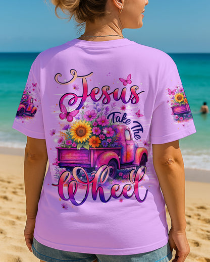 Jesus Take The Wheel Women's All Over Print Shirt - Typq1806253