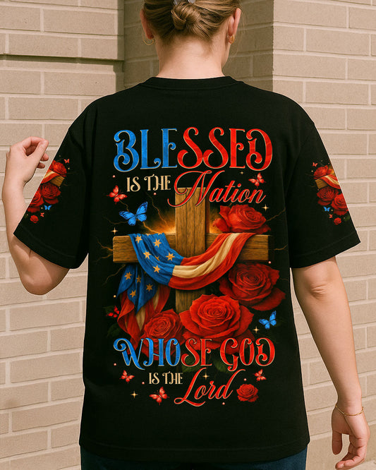 Blessed Is The Nation Whose God Is The Lord Women's All Over Print Shirt - Tytm1905253