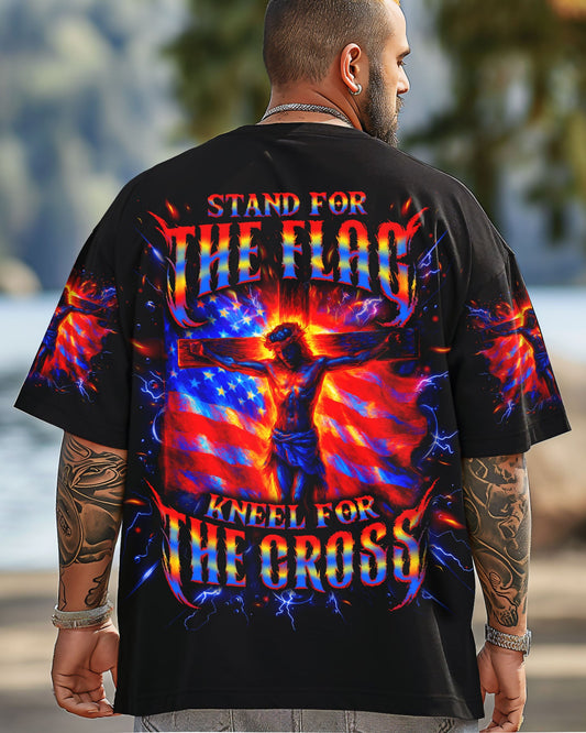 Stand For The Flag Kneel For The Cross Men's All Over Print Shirt - Tlno2705252