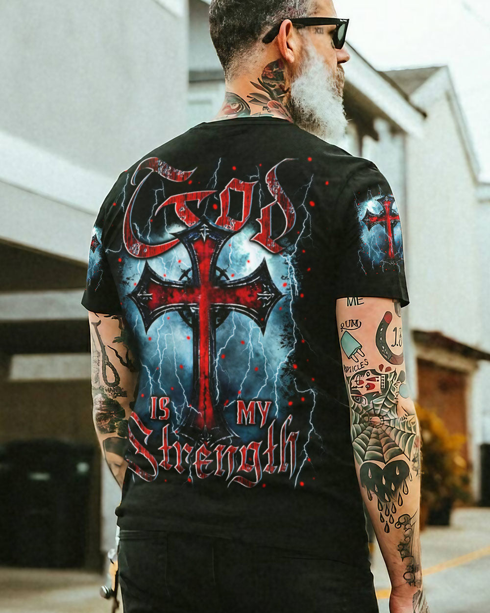 God Is My Strength Men's All Over Print Shirt - Yhln1903253