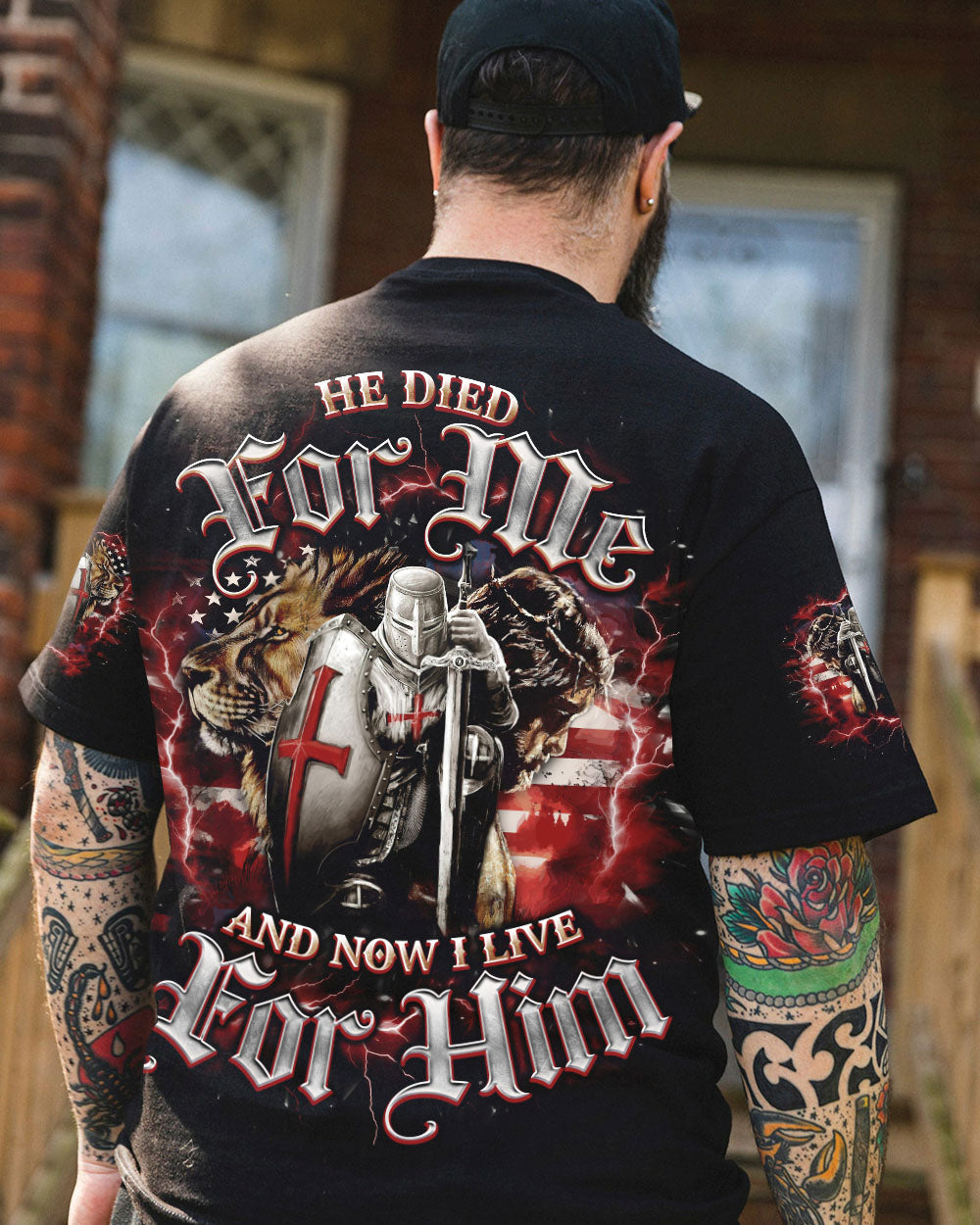 He Died For Me Lion Warrior Men's All Over Print Shirt - Tlno1203251