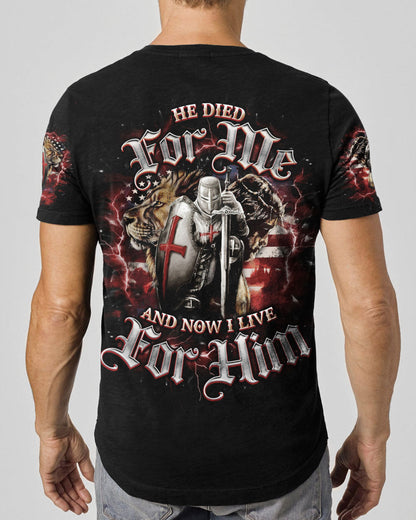 He Died For Me Lion Warrior Men's All Over Print Shirt - Tlno1203251