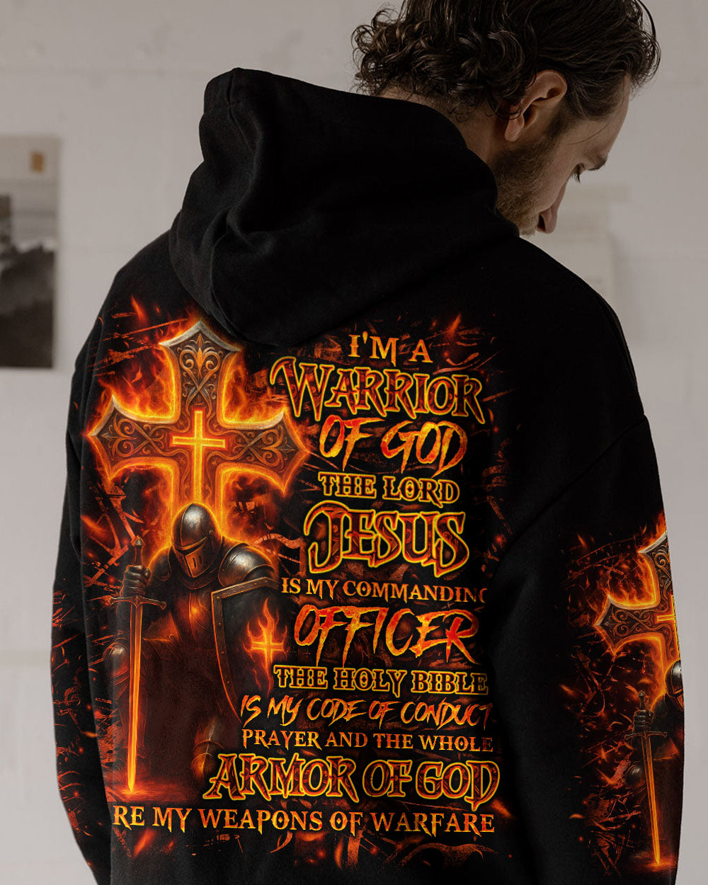 I'm A Warrior Of God Men's All Over Print Shirt  - Tlno1406253
