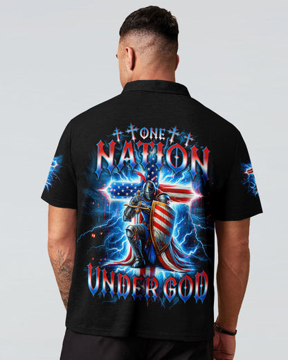 One Nation Under God Warrior Men's All Over Print Shirt  -  Tlno1605253