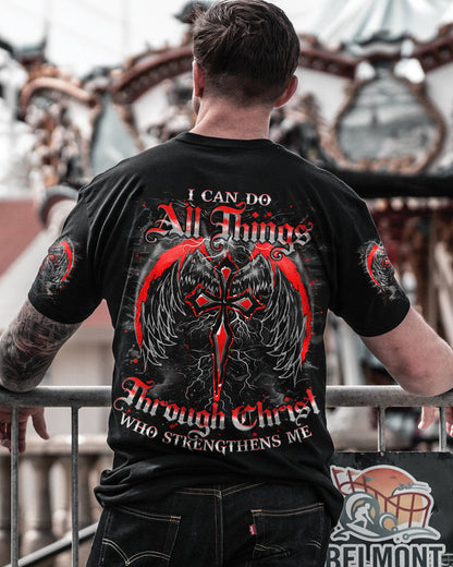 I Can Do All Things Cross Wings Men's All Over Print Shirt   - Tlno1803253