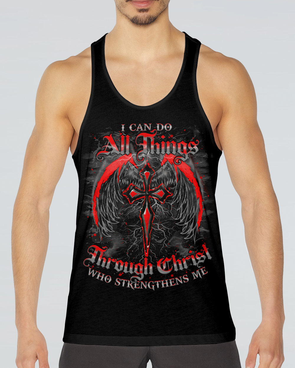 I Can Do All Things Cross Wings Men's All Over Print Shirt   - Tlno1803253
