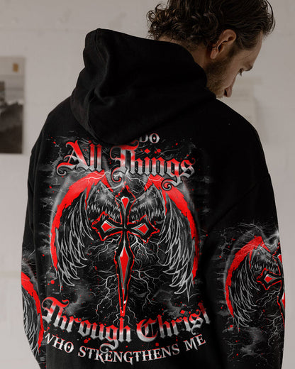 I Can Do All Things Cross Wings Men's All Over Print Shirt   - Tlno1803253