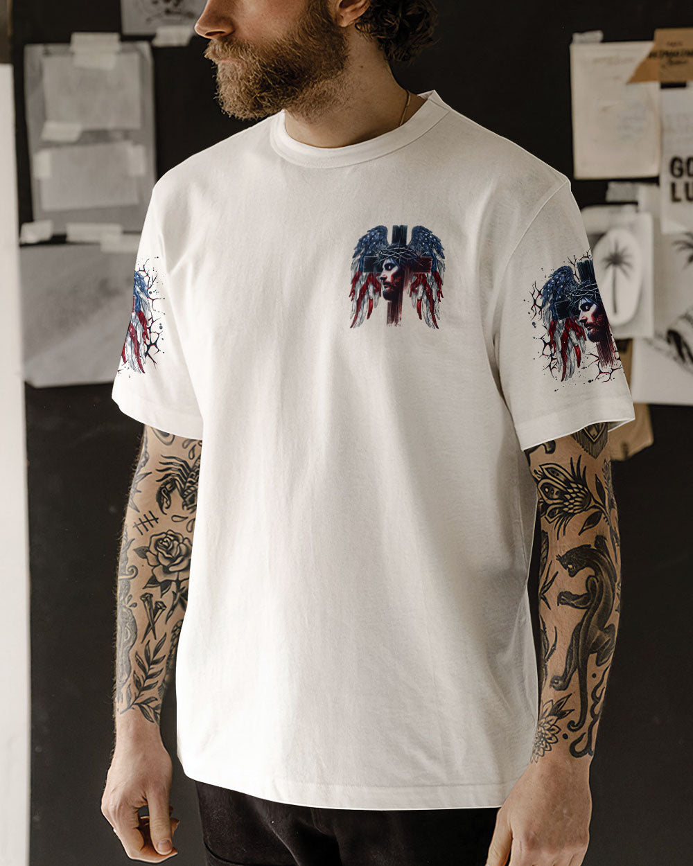 In God We Trust Men's All Over Print Shirt  - Tlno2305252