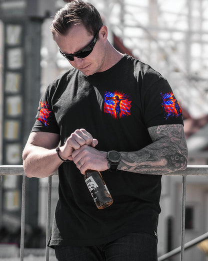Stand For The Flag Kneel For The Cross Men's All Over Print Shirt - Tlno2705252