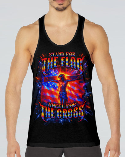 Stand For The Flag Kneel For The Cross Men's All Over Print Shirt - Tlno2705252
