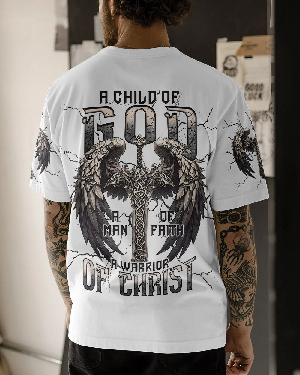 A Warrior Of Christ Men's All Over Print Shirt -  Tlnt0306252