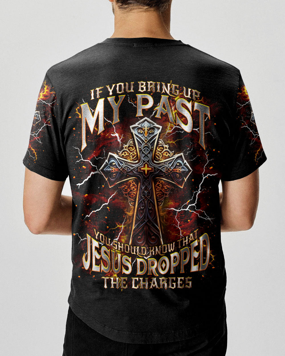 Jesus Dropped The Charges Men's All Over Print Shirt - Tlnt0406252