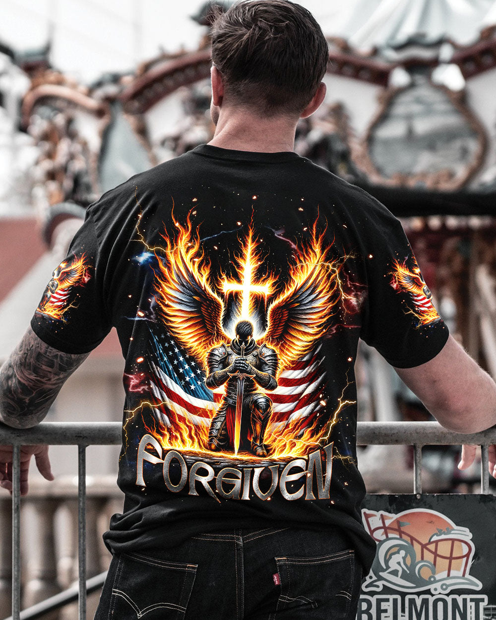 Forgiven Warrior Wings Men's All Over Print Shirt  - Tlnt0703254