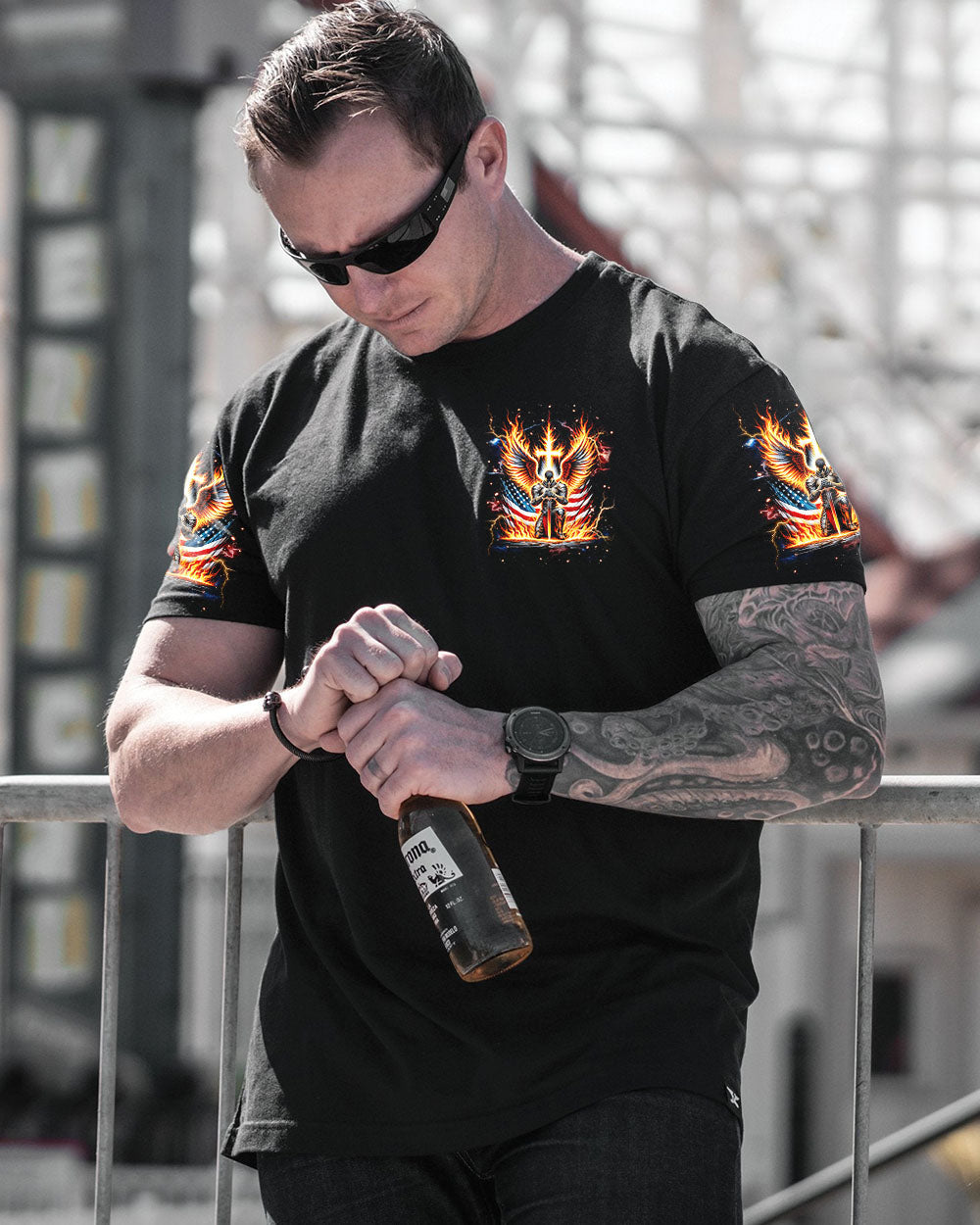 Forgiven Warrior Wings Men's All Over Print Shirt  - Tlnt0703254
