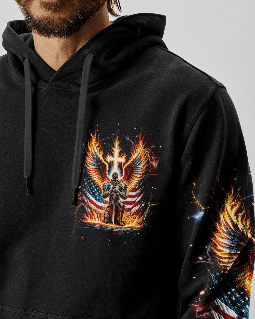 Forgiven Warrior Wings Men's All Over Print Shirt  - Tlnt0703254