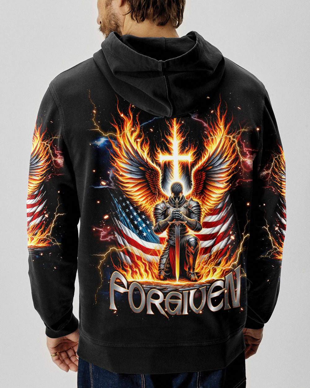 Forgiven Warrior Wings Men's All Over Print Shirt  - Tlnt0703254