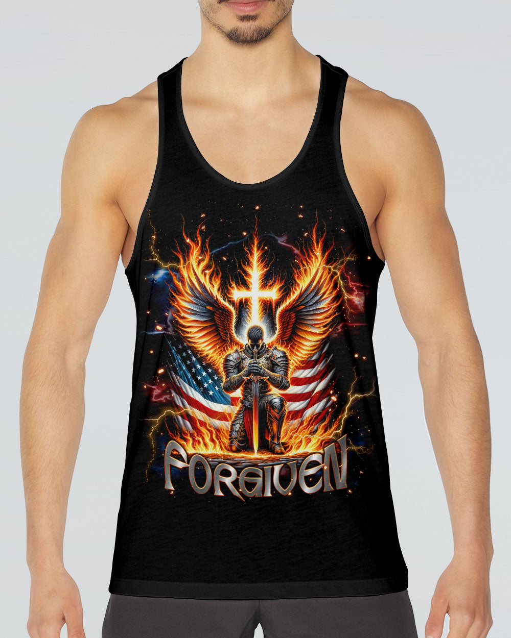 Forgiven Warrior Wings Men's All Over Print Shirt  - Tlnt0703254