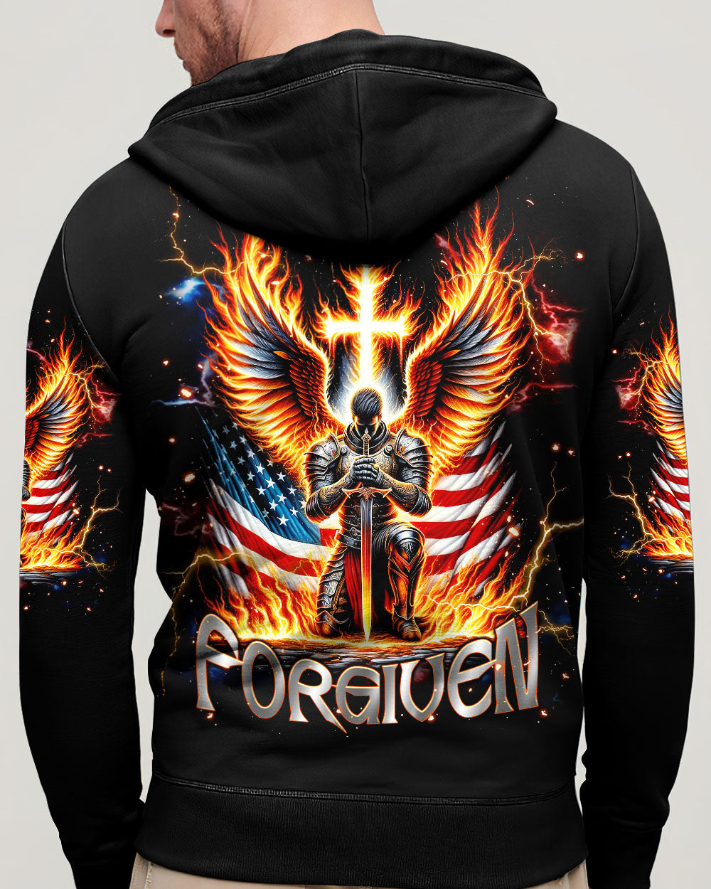 Forgiven Warrior Wings Men's All Over Print Shirt  - Tlnt0703254