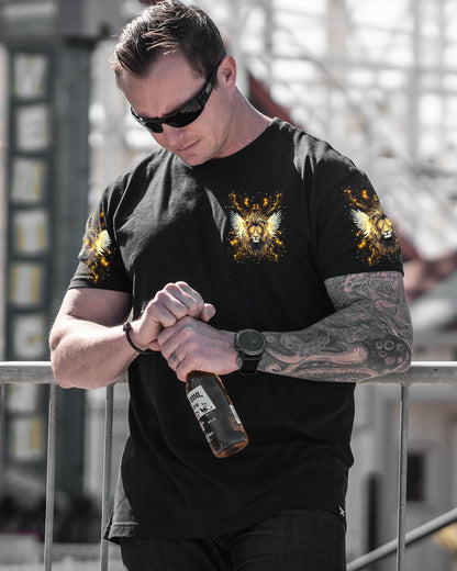 A Warrior Of Christ Lion Wings Men's All Over Print Shirt - Tlnt1004252