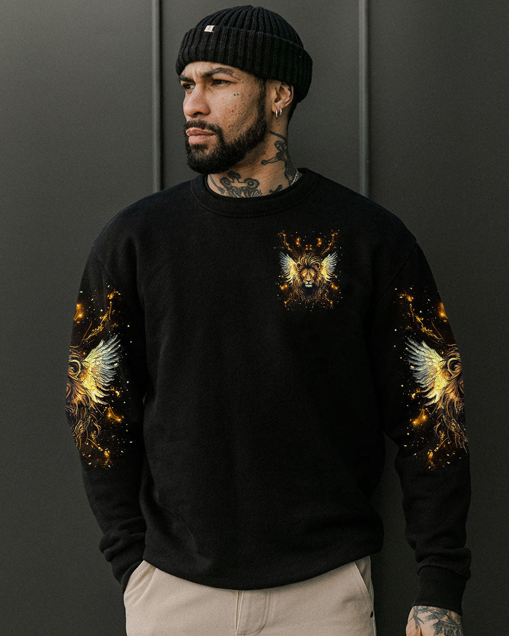 A Warrior Of Christ Lion Wings Men's All Over Print Shirt - Tlnt1004252